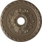 Ekena Millwork Palmetto Ceiling Medallion (Fits Canopies up to 5"), 20 7/8"OD x 3 5/8"ID x 1 5/8"P, Warm Silver CM20PMWSS - alternate 1